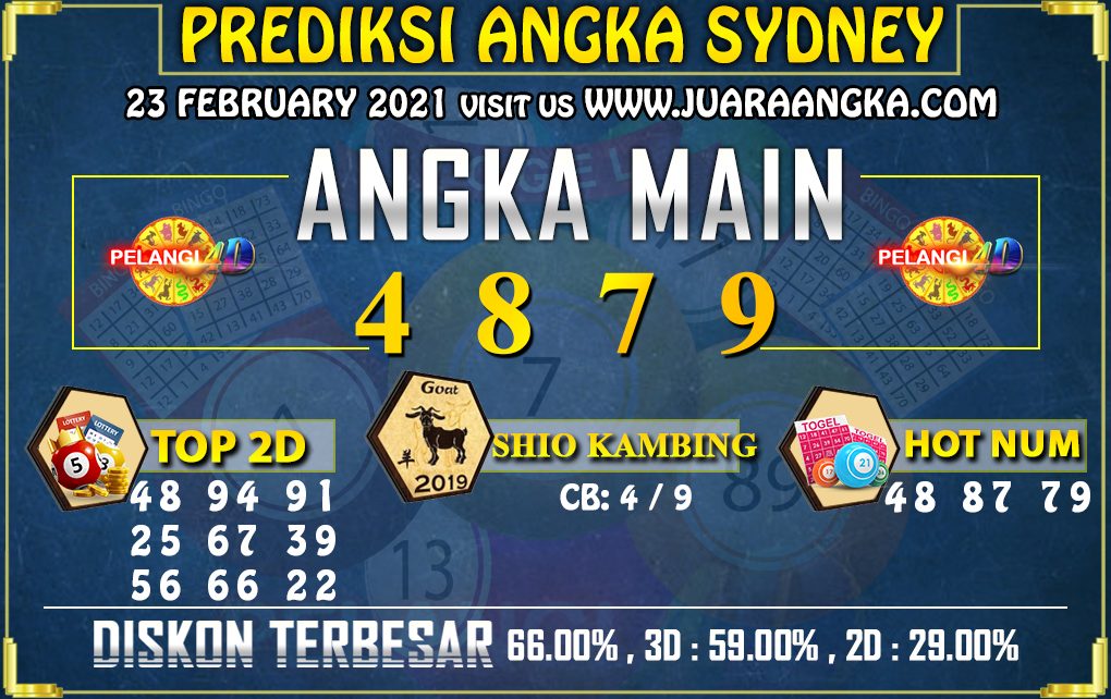 PREDIKSI TOGEL SYDNEY 23 FEBRUARI 2021