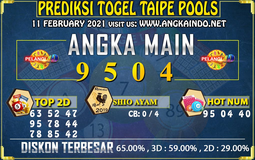 PREDIKSI TOGEL TAIPE 11 February 2021