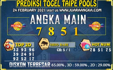 PREDIKSI TOGEL TAIPE 24 FEBRUARI 2021