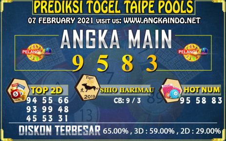 PREDIKSI TOGEL TAIPE 07 February 2021