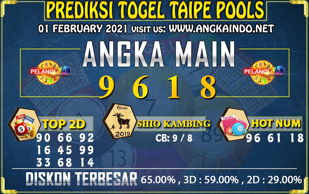 PREDIKSI TOGEL TAIPE 01 February 2021