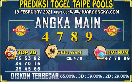 PREDIKSI TOGEL TAIPE 19 February 2021