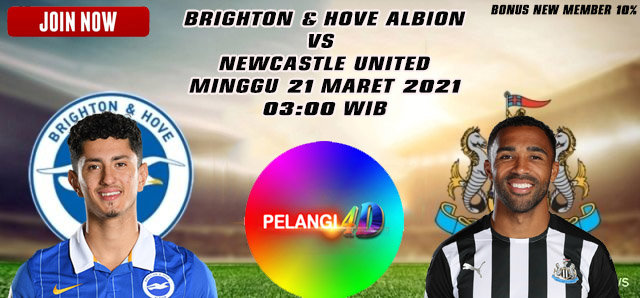Prediksi Brighton & Hove Albion Vs Newcastle United 21 Maret 2021