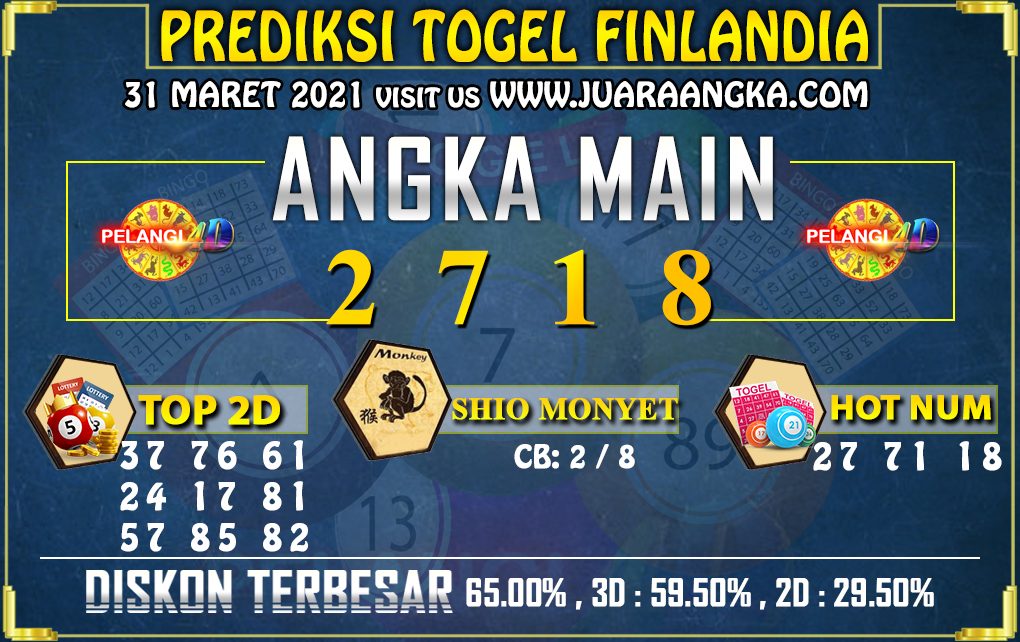 PREDIKSI TOGEL FINLANDIA LOTTERY 31 Maret 2021