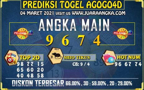 PREDIKSI TOGEL AGOGO4D 04 Maret 2021