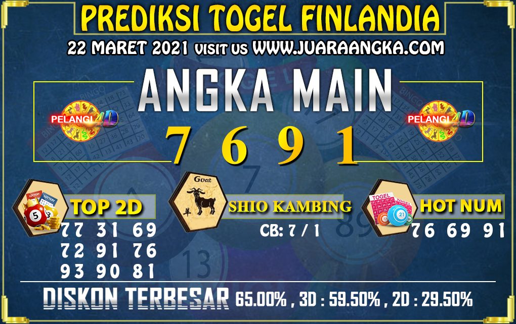 PREDIKSI TOGEL FINLANDIA LOTTERY 22 Maret 2021