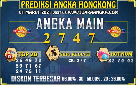 PREDIKSI TOGEL HONGKONG POOLS 01 Maret 2021