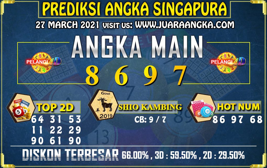 PREDIKSI TOGEL SINGAPORE POOLS 27 Maret 2021