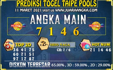 PREDIKSI TOGEL TAIPE 11 Maret 2021