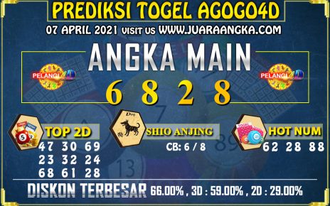 PREDIKSI TOGEL AGOGO4D 07 APRIL 2021