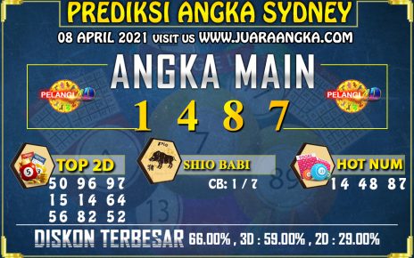 PREDIKSI TOGEL SYDNEY POOLS 08 APRIL 2021