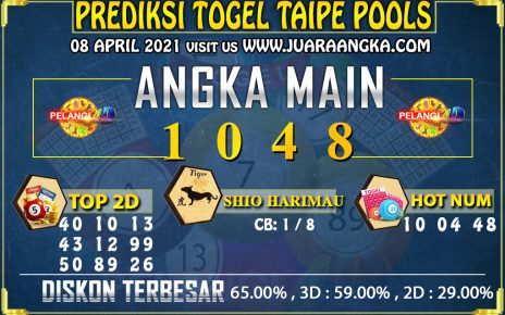 PREDIKSI TOGEL TAIPE 08 APRIL 2021