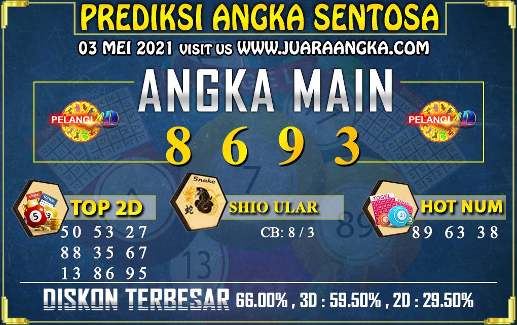 PREDIKSI TOGEL SENTOSA POOLS 03 MEI 2021