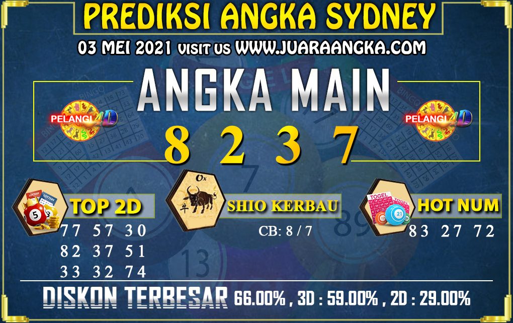 PREDIKSI TOGEL SYDNEY POOLS 03 MEI 2021