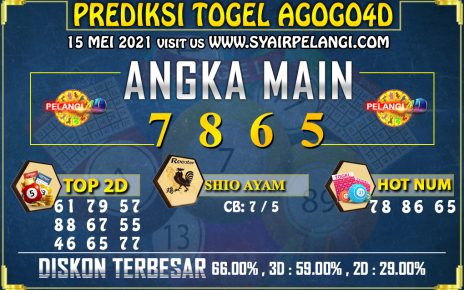 PREDIKSI TOGEL AGOGO4D 15 MEI 2021