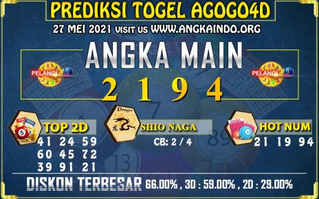 PREDIKSI TOGEL AGOGO4D POOLS 27 MEI 2021