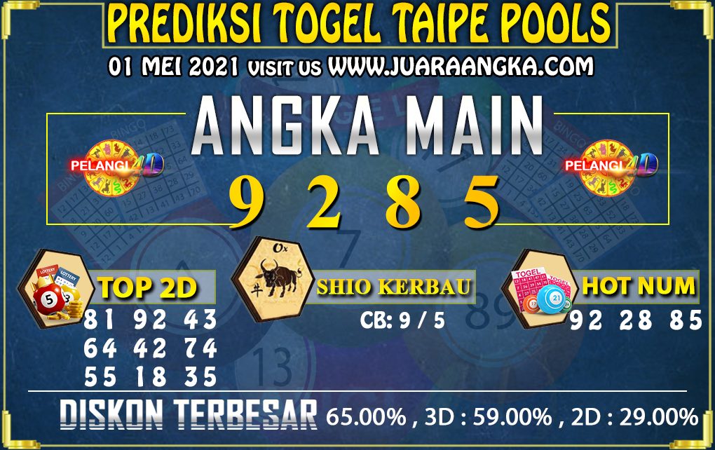 PREDIKSI TOGEL TAIPE 01 MEI 2021