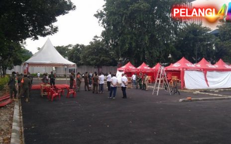TNI Polri - Satpol PP Cek Lokasi Kerumunan Konser