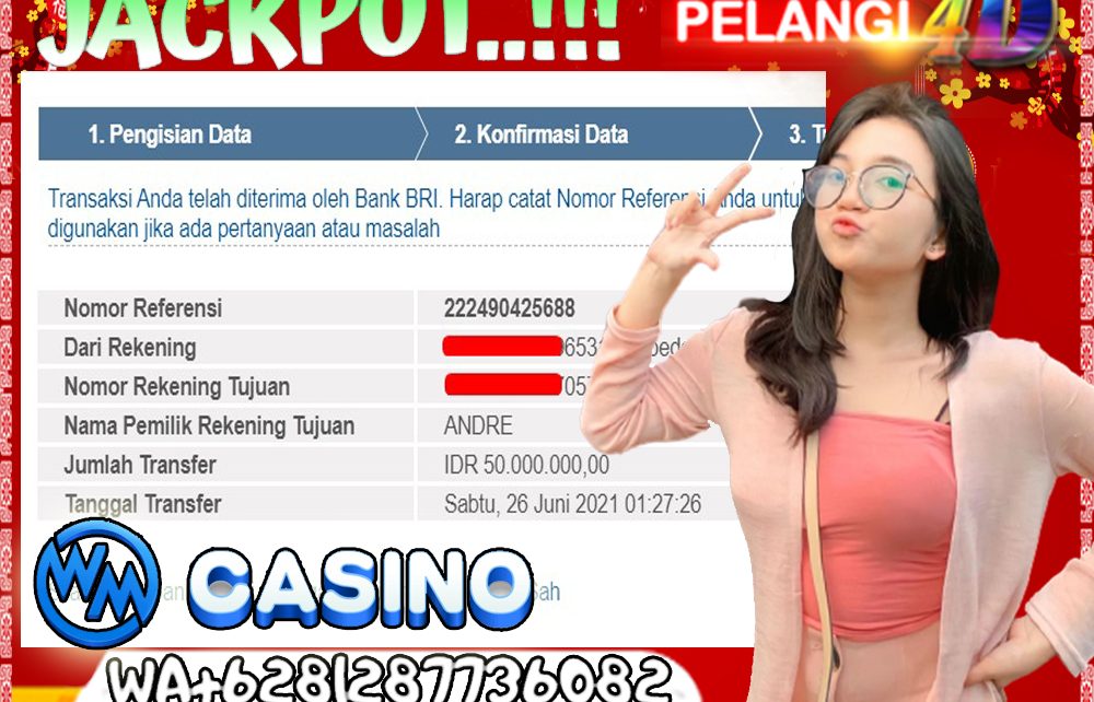 LAGI JACKPOT MEMBER DARI GAME WM CASINO 26 JUNI 2021