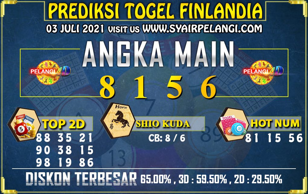 PREDIKSI TOGEL FINLANDIA LOTTERY 03 JULY 2021