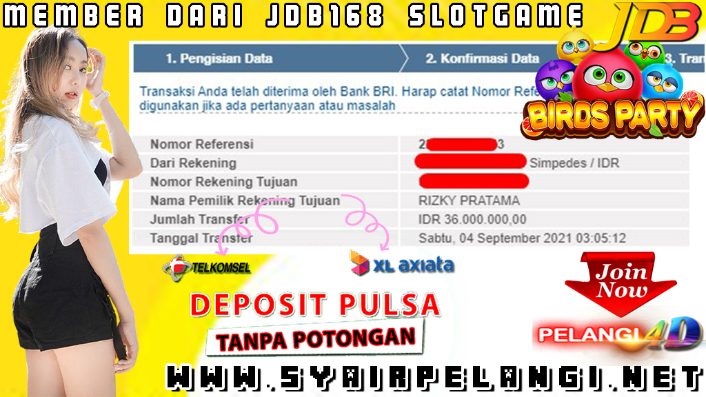 JACKPOT JDB168 SLOTGAME 04 SEPTEMBER 2021 PELANGI4D