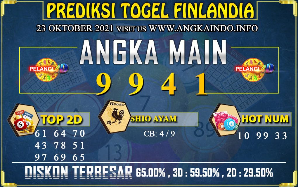 PREDIKSI TOGEL FINLANDIA LOTTERY 23 OKTOBER 2021