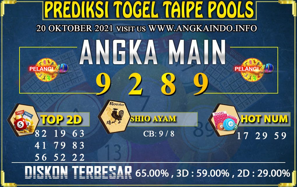 PREDIKSI TOGEL TAIPEI POOLS 20 OKTOBER 2021