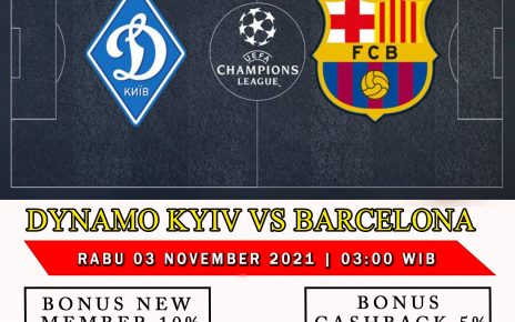 Prediksi Dynamo Kiev vs Barcelona 3 November 2021