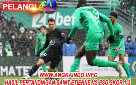 Hasil Pertandingan Saint-Etienne vs PSG Skor 1-3