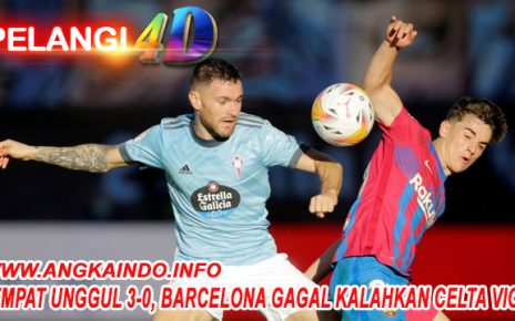 Sempat Unggul 3-0, Barcelona Gagal Kalahkan Celta Vigo