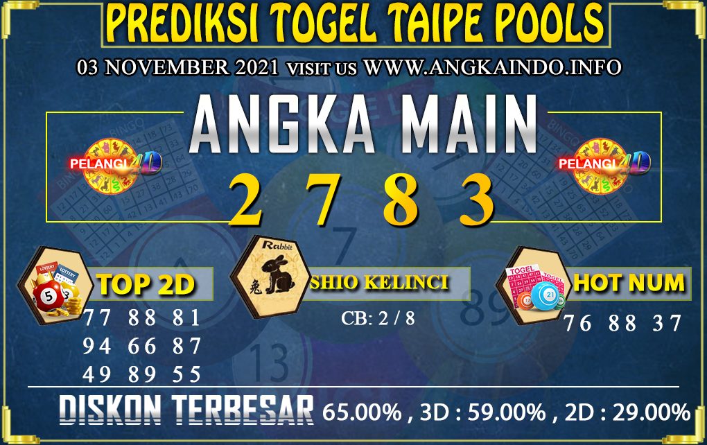 PREDIKSI TOGEL TAIPE 03 NOVEMBER 2021