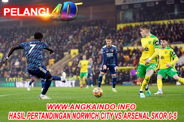 Hasil Pertandingan Norwich City vs Arsenal Skor 0-5