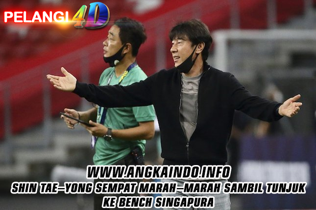 Shin Tae-yong Sempat Marah-marah Sambil Tunjuk ke Bench Singapura