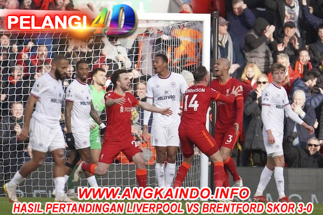 Hasil Pertandingan Liverpool vs Brentford Skor 3-0