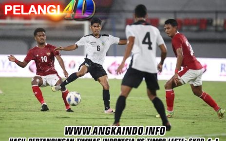 Hasil Pertandingan Timnas Indonesia vs Timor Leste Skor 4-1