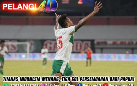 Timnas Indonesia Menang, Tiga Gol Persembahan dari Papua!