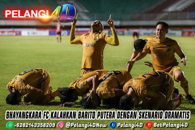 Bhayangkara FC Kalahkan Barito Putera dengan Skenario Dramatis