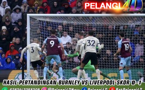 Hasil Pertandingan Burnley vs Liverpool Skor 0-1