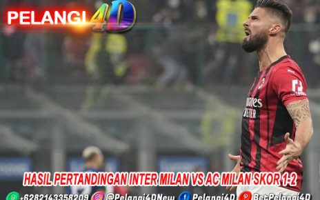 Hasil Pertandingan Inter Milan vs AC Milan Skor 1-2