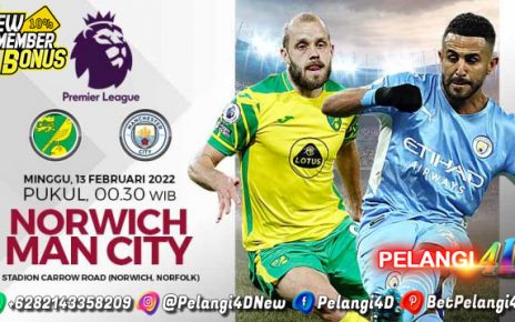 Prediksi Norwich City vs Manchester City 13 Februari 2022