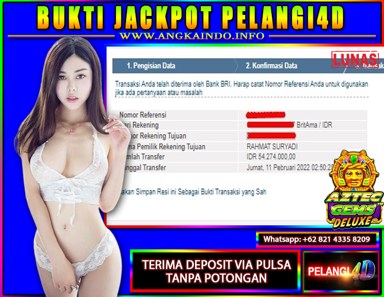 JACKPOT SLOT PRAGMATIC 11 FEBRUARI 2022 PELANGI4D