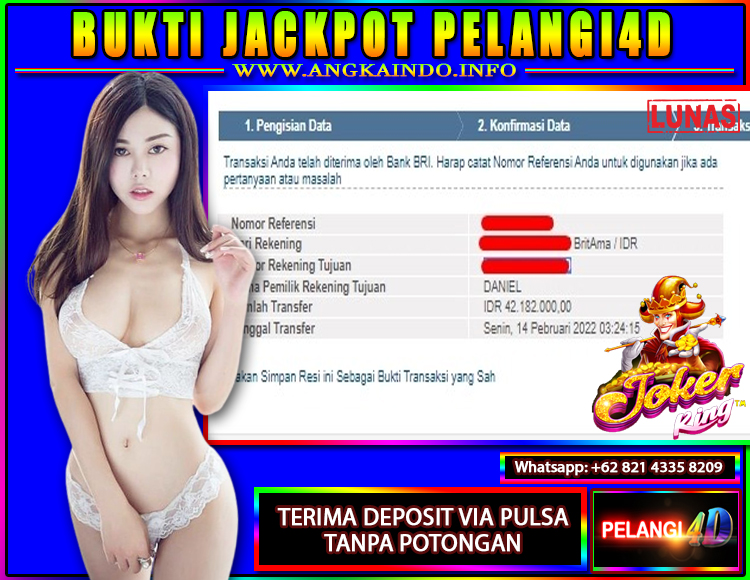 JACKPOT SLOT PRAGMATIC 14 FEBRUARI 2022 PELANGI4D