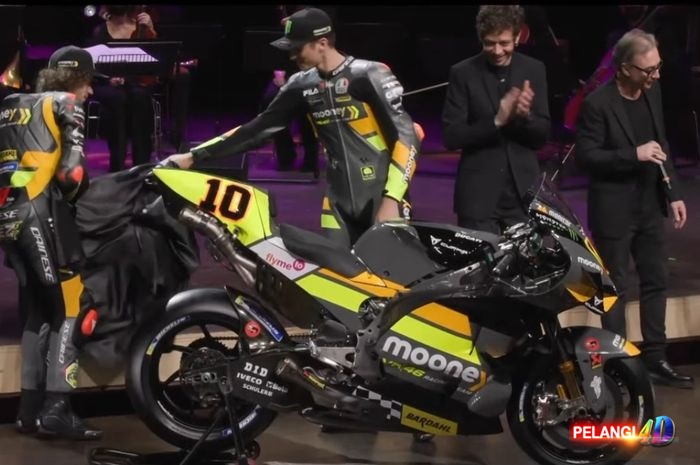 Valentino Rossi Jadi Tamu Kejutan, Mooney VR46 Diperkenalkan untuk MotoGP 2022