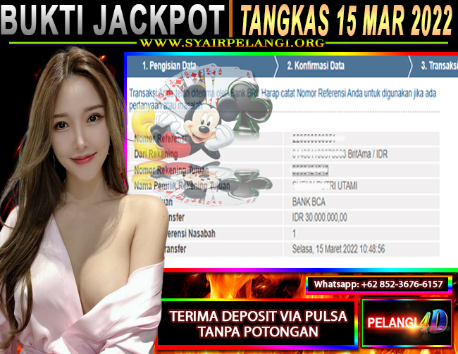 JACKPOT TANGKAS 15 MARET 2022 – PELANGI4D