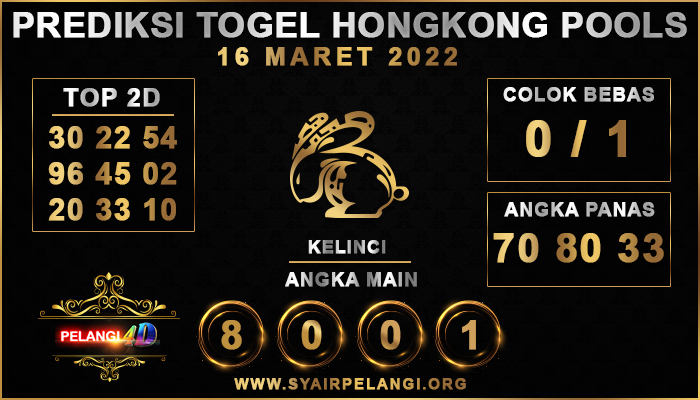 PREDIKSI TOGEL HONGKONG POOLS 16 MARET 2022