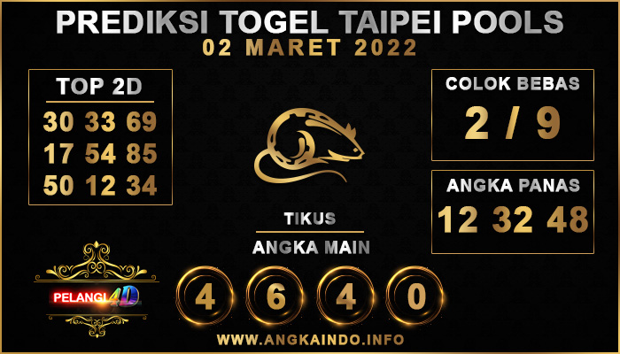 PREDIKSI TOGEL TAIPEI POOLS 02 MARET 2022