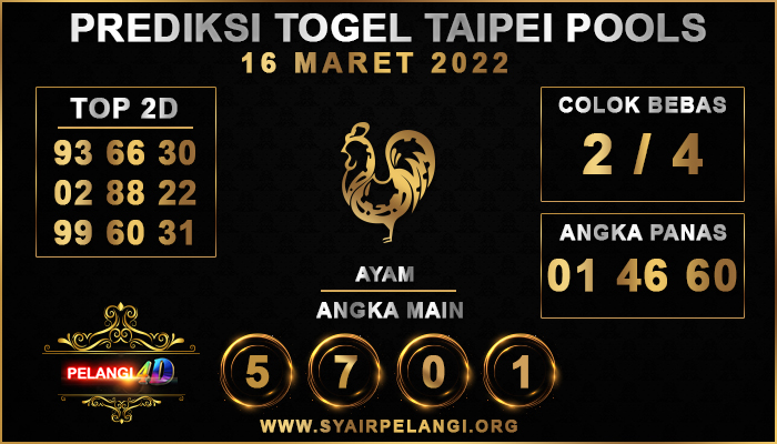 PREDIKSI TOGEL TAIPEI POOLS 16 MARET 2022