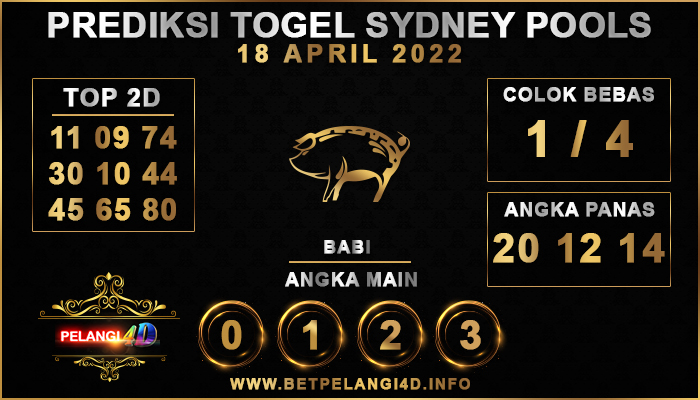 PREDIKSI TOGEL SYDNEY POOLS 18 APRIL 2022