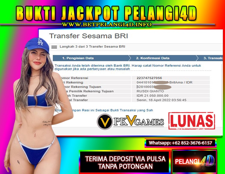 JACKPOT PKV 18 APRIL 2022 PELANGI4D