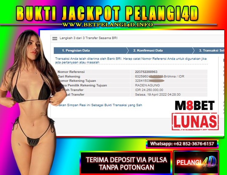 JACKPOT BOLA DI SERVER M8BET 19 APRIL 2022 PELANGI4D